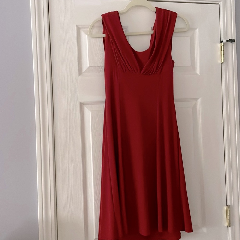 Red Calvin Klein Cocktail Dress 💃